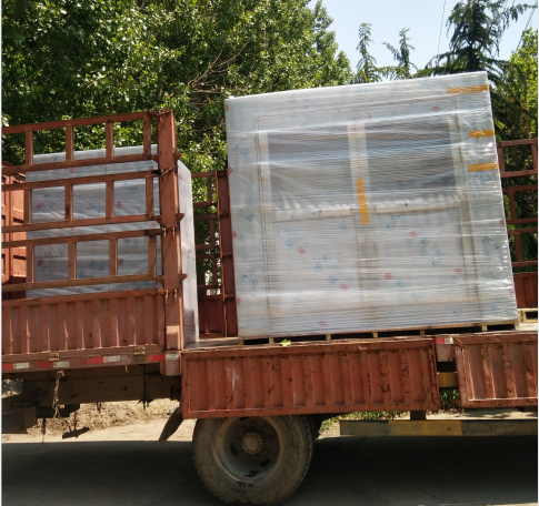 3660*3700*2100尺寸的304不銹鋼物料風(fēng)淋門(貨淋通道)